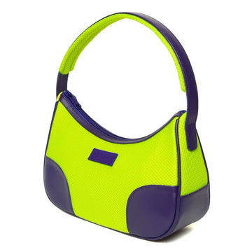 Neon Purple Mesh Handbag