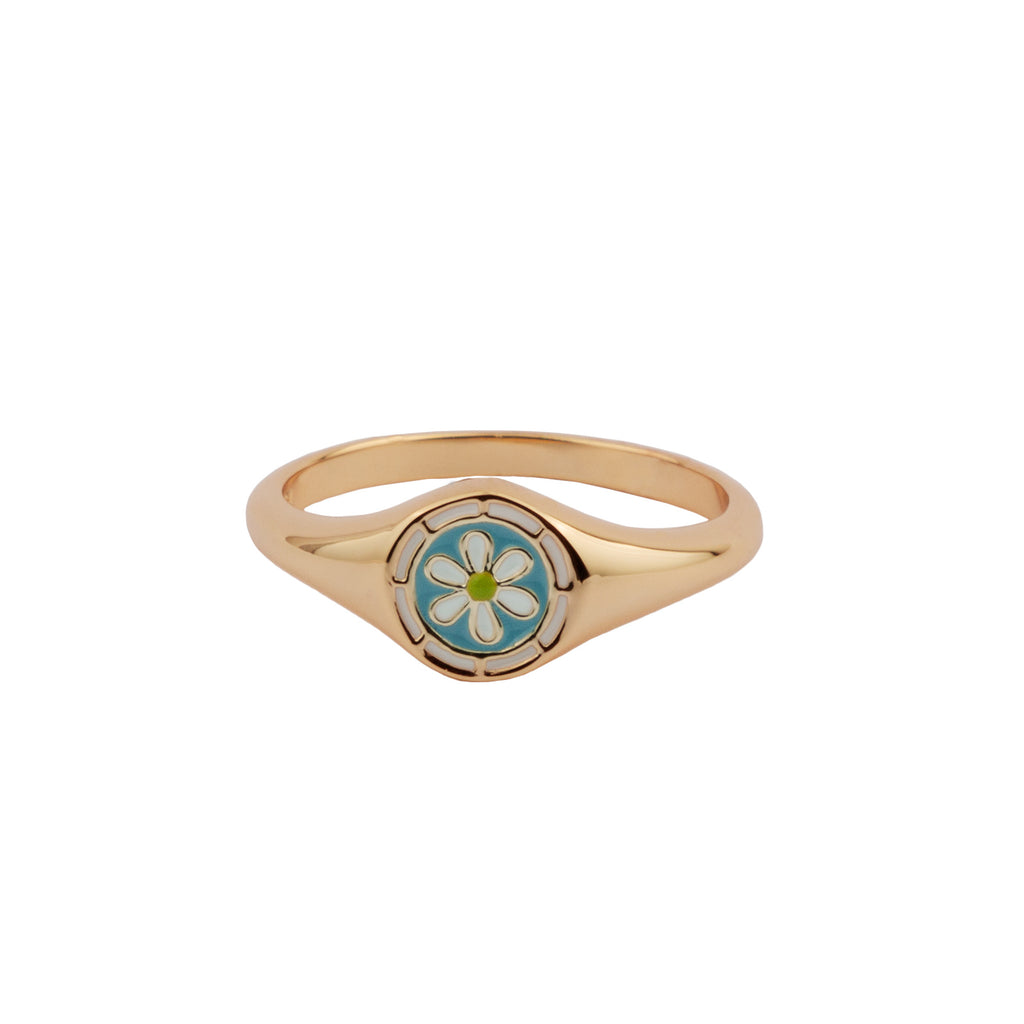 gold plated daisy ring